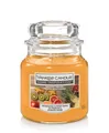 Yankee Candle Duftkerze Kleines Glas Exotic Fruits 104 g, orange