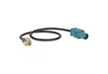 tomzz Audio Fakra (M) Antennenadapter Stecker auf SMA Stecker (M) passt für Audi S KFZ-Adapter