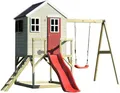 Wendi Toys Holz Stelzenhaus Elefant mit Rutsche und Schaukel Natur 330x350x242 cm