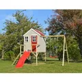 Wendi Toys Kinderspielhaus Elefant Spielturm inkl. Veranda & Rutsche 242 cm x 35