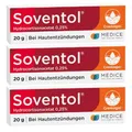 Soventol HydroCortisonACETAT 0,25% Cremogel 3 x 20 g bei Sonnenbrand, Hautentzündungen & Juckreiz - kühlt sanft & schnell die Haut - entzündungshemmend