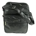 Bag Street Herren Umhängetasche Tasche schwarz Kunstleder 28x14x36 OTJ131S