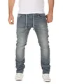 WOTEGA Noah - Sweathose In Jeansoptik - Jeans Herren Jogging Hosen - Jogger Hose Für Männer, Grau (Turbulence Grey 3R4215), W33/L36