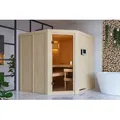 Karibu Sauna Innensauna Kotka Eckeinstieg Ofen 9 KW externe Strg easy 196x196x198 cm ohne Dachkranz