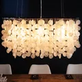 riess-ambiente Design Hängelampe SHELL REFLECTIONS 80cm Muschellampe Perlmutt Hängeleuchte Lampe Leuchte
