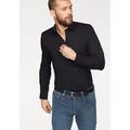 OLYMP Businesshemd No. Six super slim Bügelleicht schwarz 44