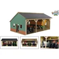 Kids Globe Farming Agricultural Shed Wood für 3 Traktoren (041.610340)