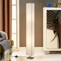 Stehleuchte Lindby, Janno, Weiß, für Wohnzimmer, Stoff / Textil, Modern - 14 - 14 - 120