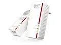 FRITZ!Powerline 1260 (früher 1260E) WLAN Set Powerline Adapterkit GigE, HomePlug AV WiFi5 Dual-Band an Wandsteckdose anschließbar