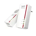 FRITZ! FRITZ!Powerline 1260 WLAN Set / 1260E Kit, Powerline/WLAN-Access Point und Powerline-Adapter