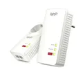 FRITZ!Powerline 1260 WLAN Set 2x Adapter (1260 + 1220), Stabile Verbindung über