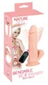 Nature Skin Bendable RC Vibrator with Balls Fernbedienung TPE, ABS Anus, Vagina