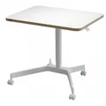LEITZ Ergo Compact Workstation - Sitz/Stehtisch - höhenverstellbar - Rollen-weiß