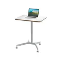 LEITZ Ergo höhenverstellbarer Schreibtisch weiß 80x60 cm 4-Fuß-Gestell 65360001