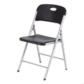 Lifetime 92208 – Schwarzer, extrem langlebiger Klappstuhl aus Kunststoff | Eventstühle, Büroklappstühle, Designerklappstühle | Stabiler Lifetime-Stuhl | Klappstühle für drinnen und draußen