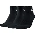 Nike Herren Unisex U Nk Everyday Ltwt 3pr Crew-trainingssocken (3 Paar), Schwarz (Black/White), S EU