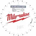Milwaukee Kreissägeblatt Holz Für Akku- Handkreissägen 165/15,87 Mm Z24