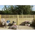 Plus Sichtschutzelement Newline 180 x 110 cm druckimprägniert - Beige