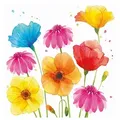 Ambiente Luxury Paper Products Papierserviette 20 Servietten Colourful Summer Flowers 33x33cm, (20 St) bunt|weiß