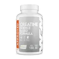 WFN Approved Creatine Caps - Creapure - 180 Kreatin Kapseln - Hochdosierte Giga Caps - Pures Creatin Monohydrat - Vegan - 60 Portionen - Ohne Zusätze - Produziert in Deutschland