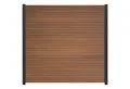 GartenLand Zaun Shadowline WPC Co-extrudiert ca. 180x180 cm, (Set, Ohne Pfosten, ca. 180x180 cm), Lamellen Co-Extrudiert, besonders haltbar, Pflegeleicht