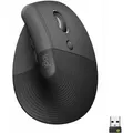 Logitech Logitech Ergo Lift kabellose ergonomische Maus. ergonomische Maus (Optical, Nur für Rechtshänder) grau