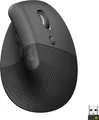 Logitech Lift, rechts, Vertikale Ausführung, RF kabellos + Bluetooth, 4000 DPI, Graphit