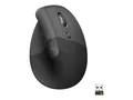 Logitech Lift Right Vertical Ergonomic Mouse GRAPHITE BLACK EMEA Maus