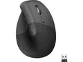 Logitech Lift Vertikale Ergonomische Maus, Kabellos, Bluetooth o. USB-Empfänger