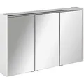 FACKELMANN Spiegelschrank "DENVER", BxHxT: 110 x 68,3 x 16 cm, 6000 K, kaltweiß, 11W - grau