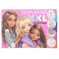 Depesche 13731 TOPModel - XXL Activity Book mit 24 vorgedruckten Seiten zum Ausmalen, Rätseln und Stickern, Set inkl. 4 Bogen Sticker