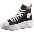 CONVERSE CHUCK TAYLOR ALL STAR MOVE Sneaker Mädchen in black-pink salt-white, Größe 38