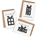 PAPIERDRACHEN Weihnachtskarte Klappkarten zu Weihnachten - mit Anhängern - Deko