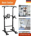 Sichere Power Tower Dip-Station mit 204 kg Tragkraft – für Ganzkörpertraining