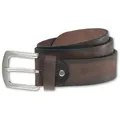 Ledergürtel BERND GÖTZ, Damen, Gr. 85, braun (dunkelbraun), Leder, unifarben, casual,modisch, Gürtel, mit Airbrushkante