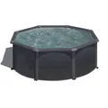 GRE Stahlwandpool-Set 'Kea' Ø 350 x 120 cm mit Sicherheitsleiter und Sandfilteranlage