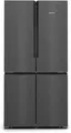 Siemens KF96NAXEA iQ300 Stand Side by Side Kühl-Gefrierkombination, 91 cm breit, 605 L, NoFrost, French-Door, Home Connect, antifingerprint blackSteel