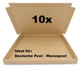 10x SAD Warenpostkarton 350x250x30mm Postkarton für Warenpost International XS