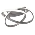 Reality Leuchten LED Deckenleuchte Course R62051107, Metall Weiß matt, inkl. 18 Watt LED, Switch Dimmer