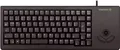 Cherry XS Trackball Keyboard G84-5400 - Tastatur - USB - 89 Tasten - Trackball - Schwarz - Deutschland (G84-5400LUMDE-2)
