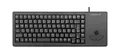 Cherry Tastaur XS Trackball Keyboard G84-5400, QWERTZ, mit 2 Maustasten, USB-Anschluss, schwarz 175820