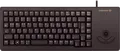 G84-5400LUMDE-2 - Tastatur, USB, schwarz, kompakt, Trackball