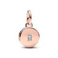 Pandora 783066C01 Charm-Anhänger Aufklappbar & Gravierbar Liebesmedaillon Rosé
