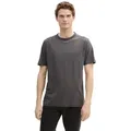 TOM TAILOR T-Shirt mit Logo Stickerei grau XL (54)