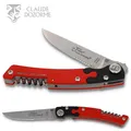 Claude Dozorme Le Thiers Taschenmesser 12cm Alu eloxiert Korkenzieher Liner Lock