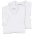 redfield V-Shirt Redfield 2er-Pack T-Shirts Übergröße weiß V-Neck weiß 5XL