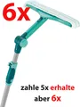 6x Leifheit Fensterwischer Cleaner L Telescope 200cm abzieher mit Teleskopstiel