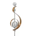 Dehner Gartenstecker Skulptur Klefo, 67 x 19 x 10 cm, Edelstahl Moderne Attraktion für den Garten, wetterbeständig und imposant