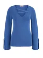 Heine Damen Feinstrickpullover, aqua GR 44 *SALE*
