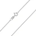 MATERIA Schmuck feine 925 Silber Panzerkette 1mm - Damen Halskette silber in 40-120 cm verfügbar #K32, Länge Halskette:60 cm